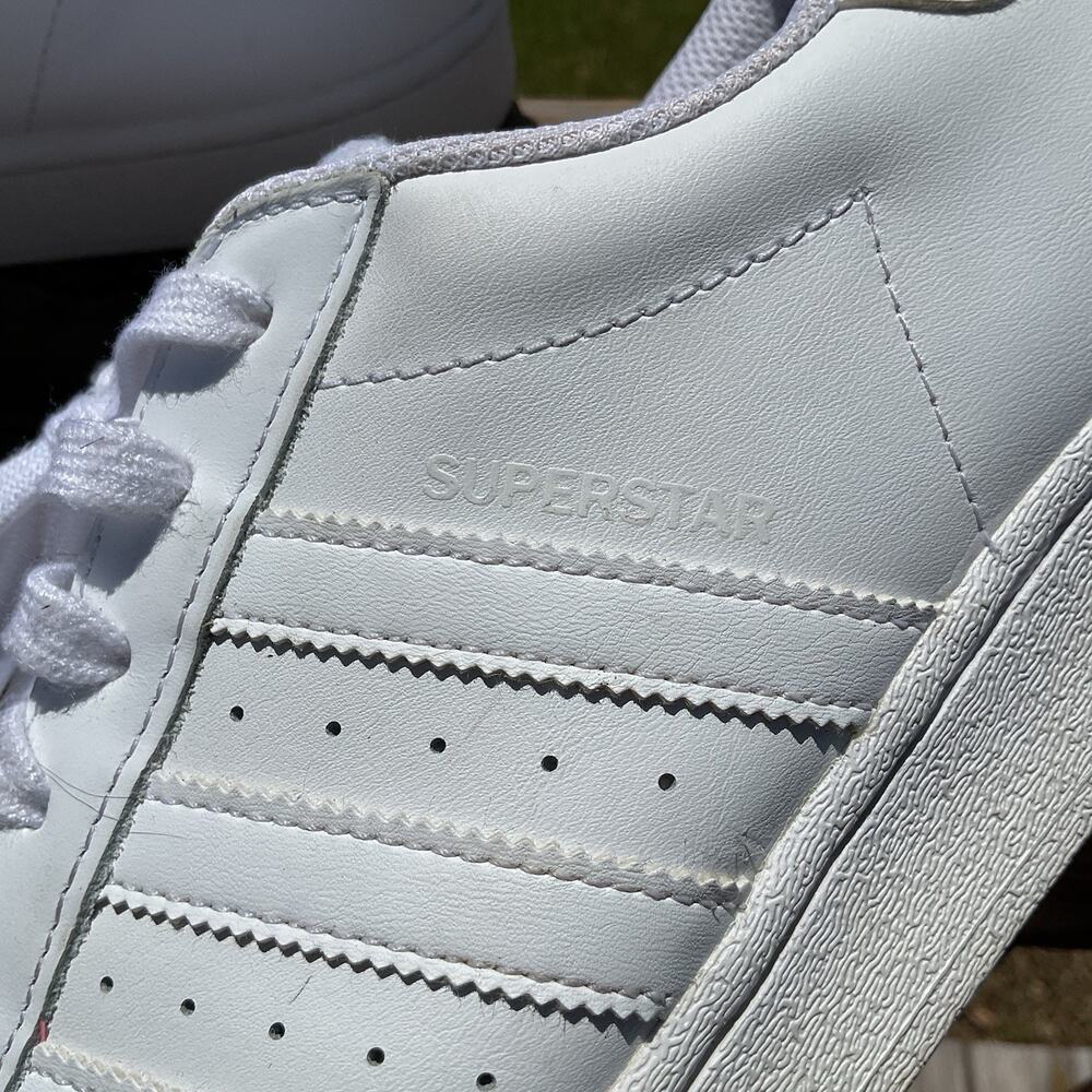 Adidas Superstar All White Mens Shoes Size 11 - Picture 9 of 12